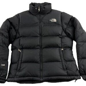 The North Face 700 Goose Down Puffer Jacket Women’s M Black Packable Warm Coat